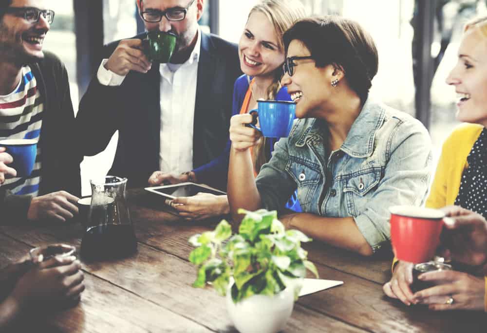 Friends Drinking Coffee