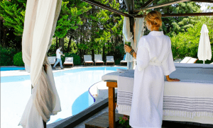 Woman at Wellness Retreat