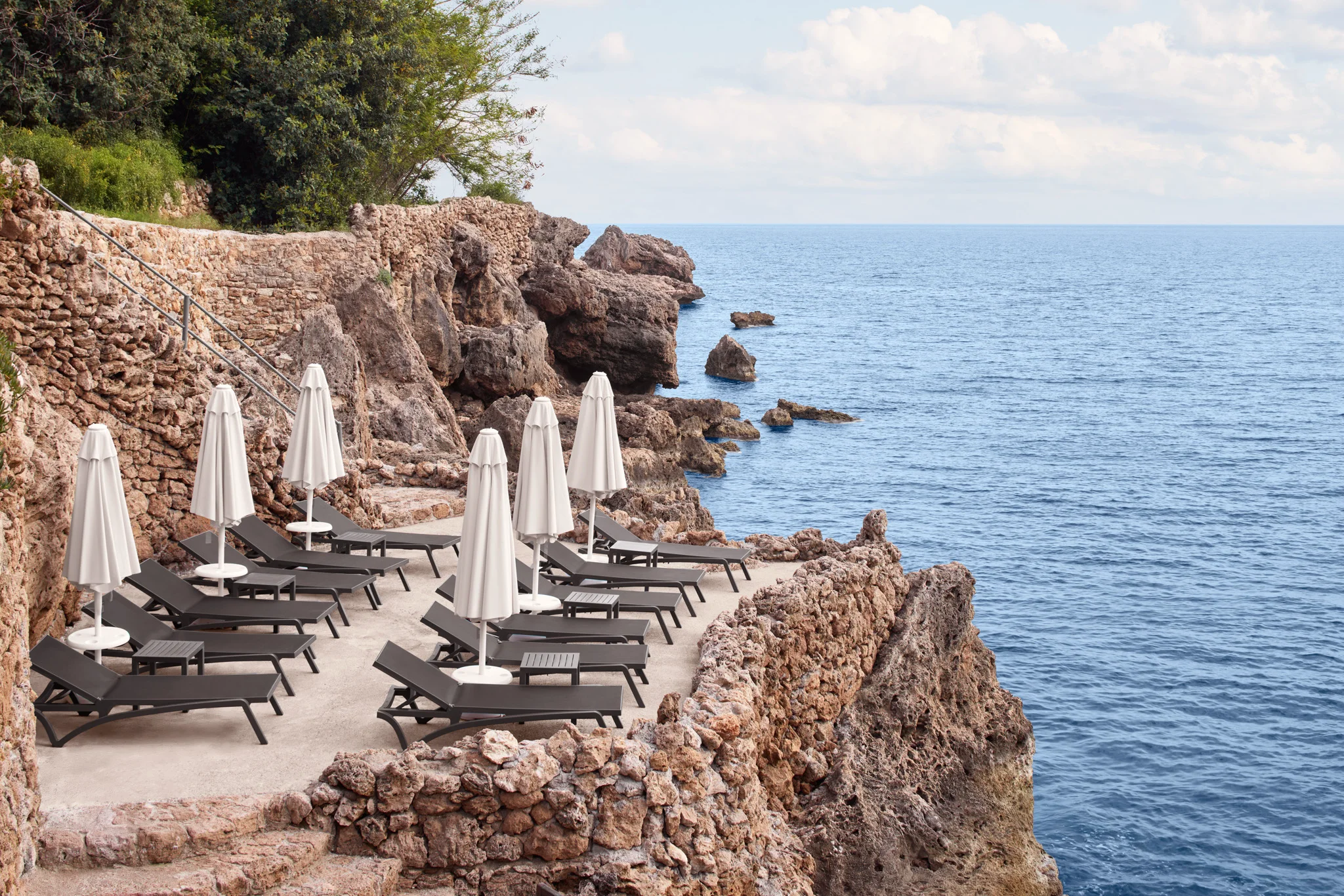 Akra Antalya private beach setting