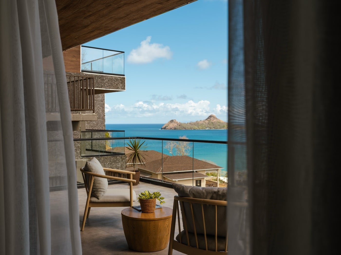 Ocean-view suite with private balcony